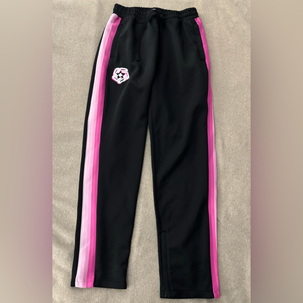 PINK DOLPHIN SPLASH COACHES PINK TRACK PANTS SIZE MEDIUM MENS